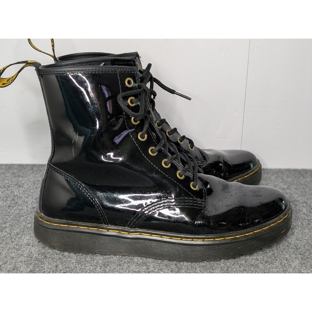 DOC MARTENS Patent Leather Boots, black, Women's size US 9/UK 8 - AW004 READ - Picture 6 of 12